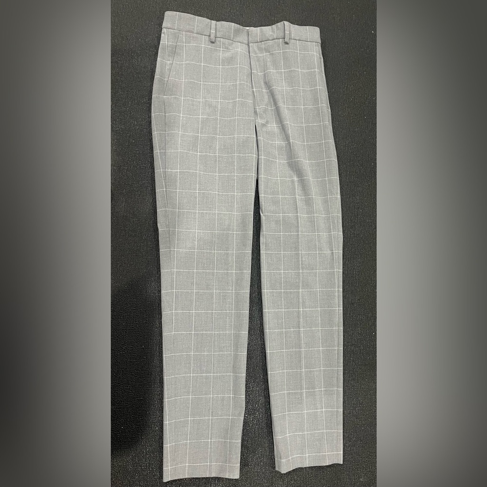 H&M Gray Checkered Dress Pants